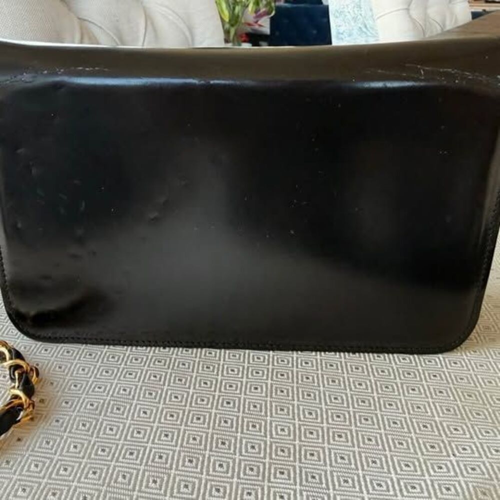 🖤👜 Chanel Flap bag Black CC Shoulder/ WOC Bag 24k gold hardware AUTHENTIC 😍 - Picture 8 of 11